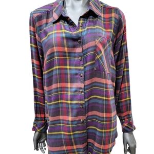 229B. Torrid Multicolor Plaid Shirt - 1X
